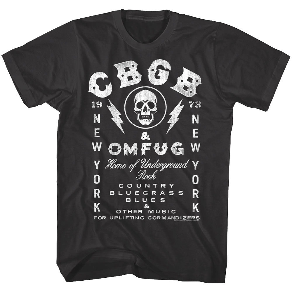 CBGB OMFUG New York 1973 Punk Rock History T-Shirt